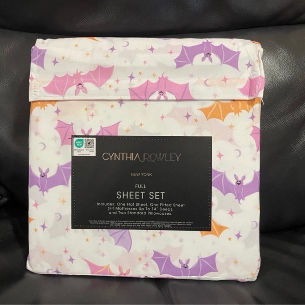 Halloween CYNTHIA ROWLEY Happy Bats Full Sheet Set
